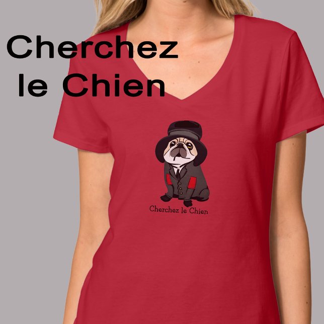 Camiseta Detective Cute Sherlock Pug Perro Lover Hobo Foto (Subido por el creador)