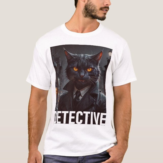 Camiseta Detective de gatos (Anverso)