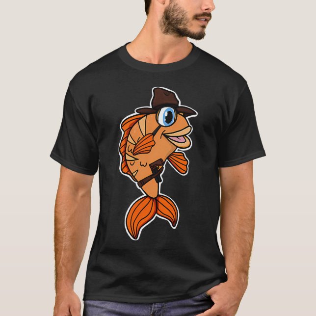 Camiseta detective de peces (Anverso)
