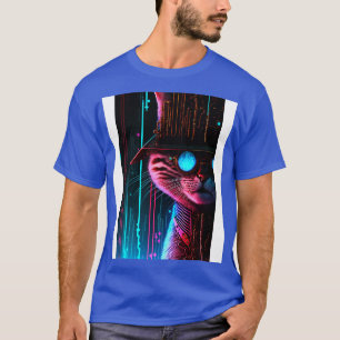 Camiseta Detective del gato del Cyberpunk Steampunk de Guay