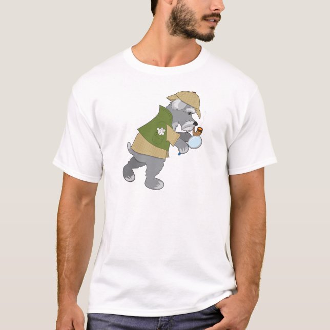 Camiseta Detective del Schnauzer (Anverso)