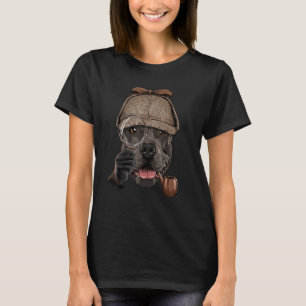 Camiseta Detective Divertido American Pit Bull Terrier Inve