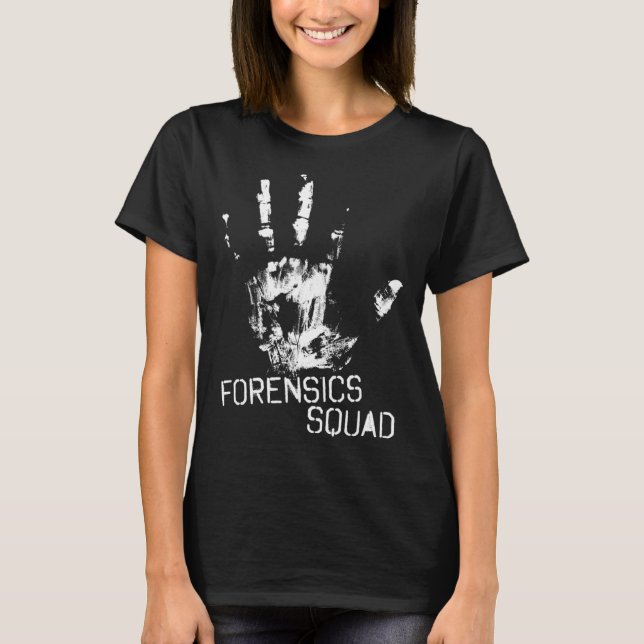 Camiseta Detective forense Pullover Hoodi (Anverso)