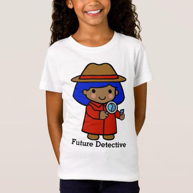 Camiseta Detective futuro con vidrio de aumento (Anverso)