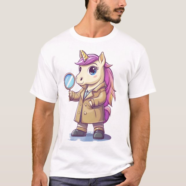 Camiseta Detective Misterio Unicornio (Anverso)