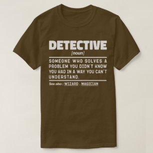 Camiseta Detective Noun Investigador Trabajador Guay Padre