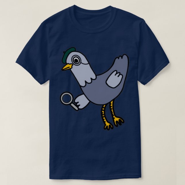 Camiseta Detective Pigeon (Diseño del anverso)