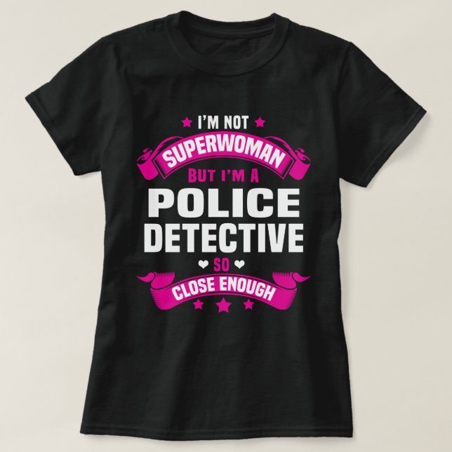 Camiseta Detective policial (Diseño del anverso)
