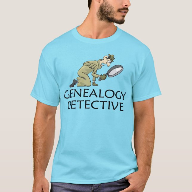 Camiseta Detective privado de la genealogía (Anverso)