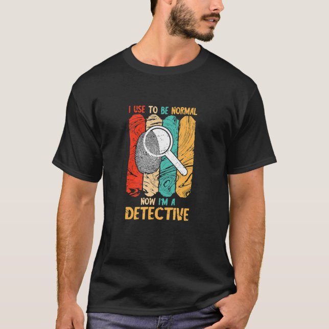 Camiseta Detective Que Solía Ser Un Retro De Investigación  (Anverso)