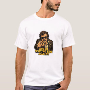 Camiseta Detective Retro Divertido Perdiendo Tiempo Oficin