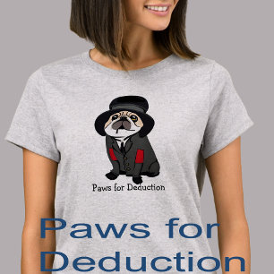 Camiseta Detective Sherlock Pug Amante de Perros Vagabundo
