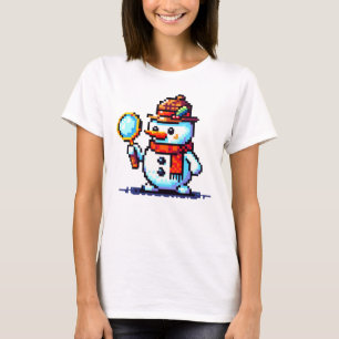 Camiseta Detective Snowman - Gracioso misterio del invierno