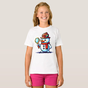 Camiseta Detective Snowman - Gracioso misterio del invierno
