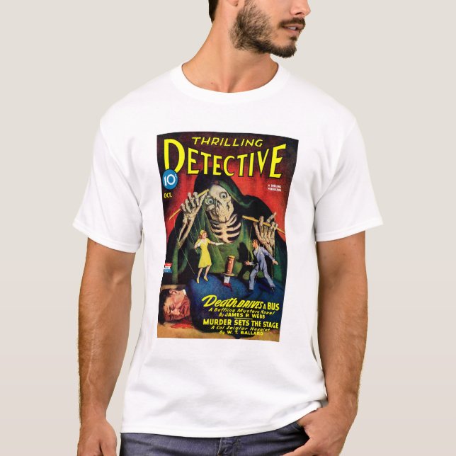 Camiseta Detective Thrilling (Oct, 1943) (Anverso)