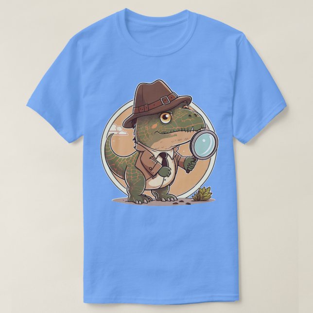 Camiseta Detective TRex (Diseño del anverso)