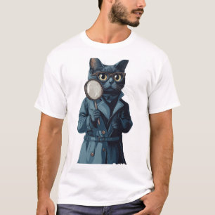 Camiseta Detective Whiskers – Novela de Misterio de Gato Di