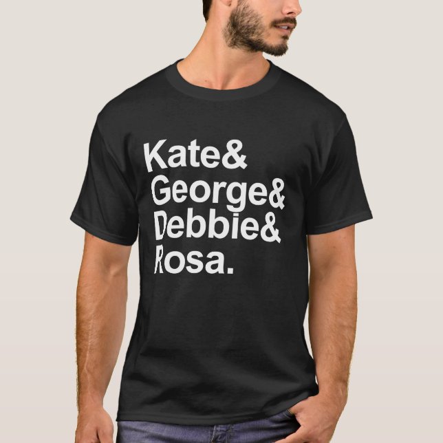 Camiseta Detectives de matemáticas - Kate, George, Debbie y (Anverso)