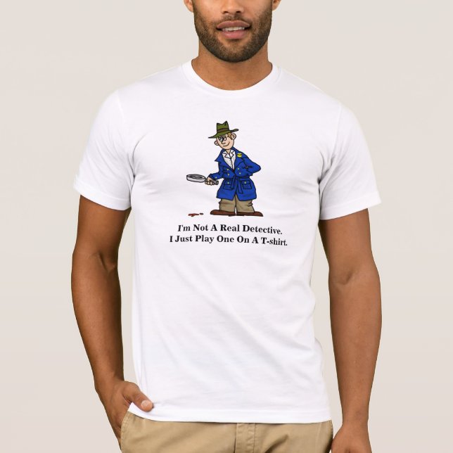 Camiseta detectivesca divertida (Anverso)