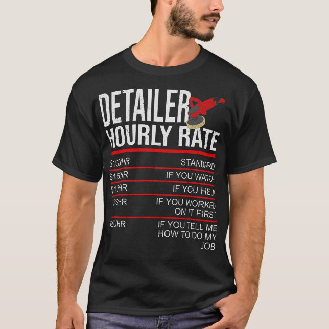 Camiseta Detector automático de detalles del coche de desac (Anverso)