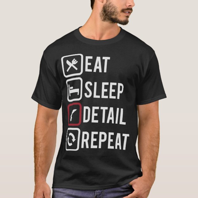 Camiseta Detector automático de detalles del coche S2 (17) (Anverso)