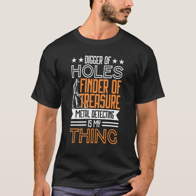 Camiseta Detector de Metal Detectando Metales Prospector (Anverso)
