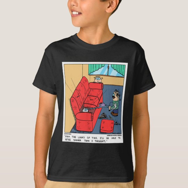 Camiseta Detector de Metales El Sofá Novedad Divertida para (Anverso)