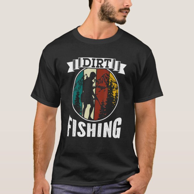 Camiseta Detector de pasatiempos de pesca de tierra Detecto (Anverso)