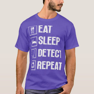 Camiseta Detector de sueño de Comer Repetición de detección
