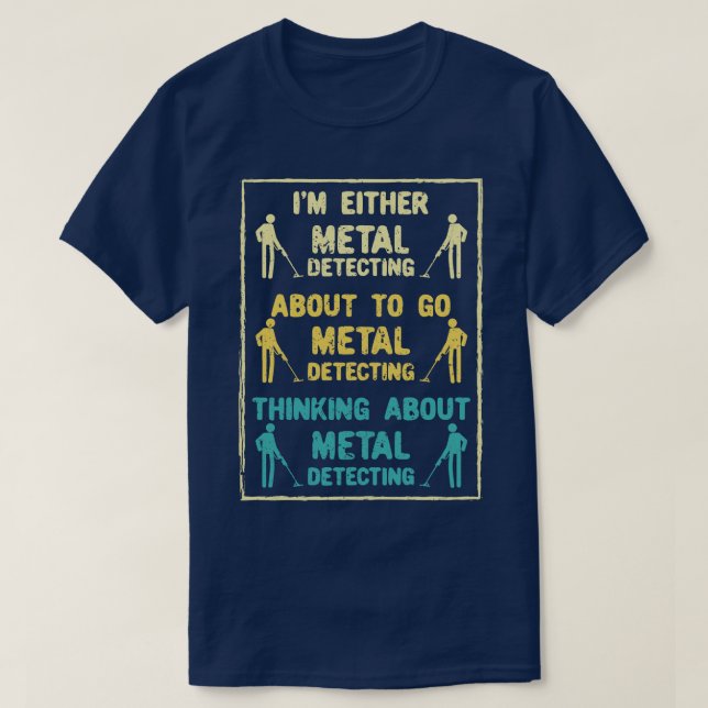 Camiseta Detector Metalizado de detección metalizado (Diseño del anverso)