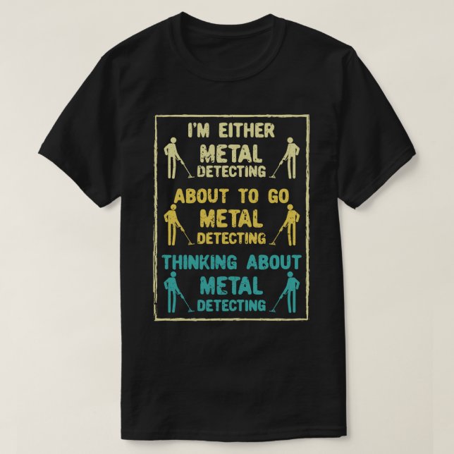 Camiseta Detector Metalizado de detección metalizado (Diseño del anverso)