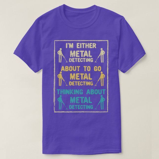 Camiseta Detector Metalizado de detección metalizado (Diseño del anverso)