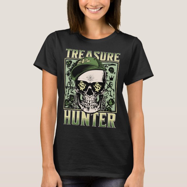 Camiseta Detector Metalizado Treasure Hunter Detectoris Gra (Anverso)
