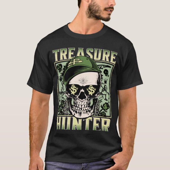 Camiseta Detector Metalizado Treasure Hunter Detectoris Gra (Anverso)