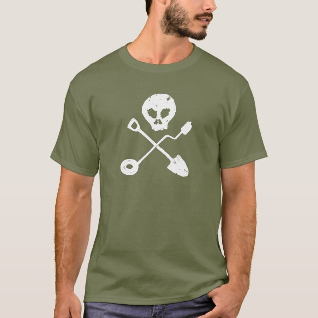 Camiseta Detectorist Skull - Sondengänger cráneo (Anverso)