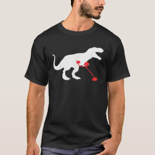 Camiseta Detectosaurio Dinosaur T Rex Funny Detección Metal