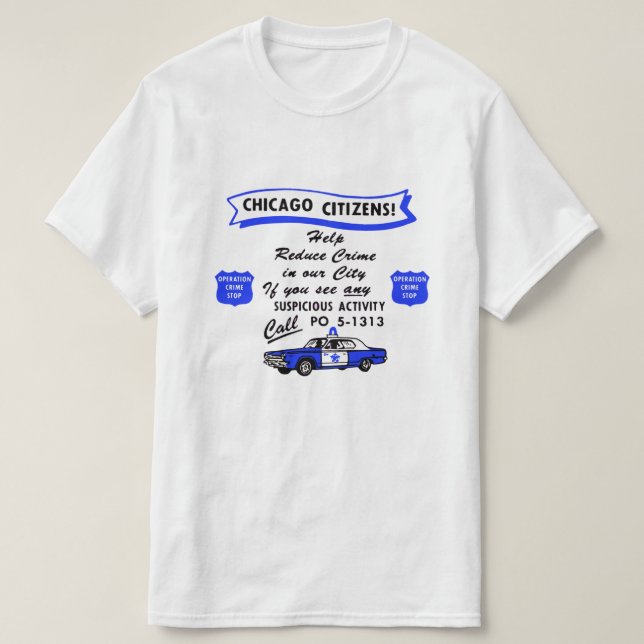 Camiseta Detención de la operación criminal de la policía d (Diseño del anverso)