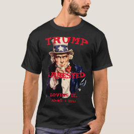 Camiseta Detención de Trump el martes 2023 Tío Sam