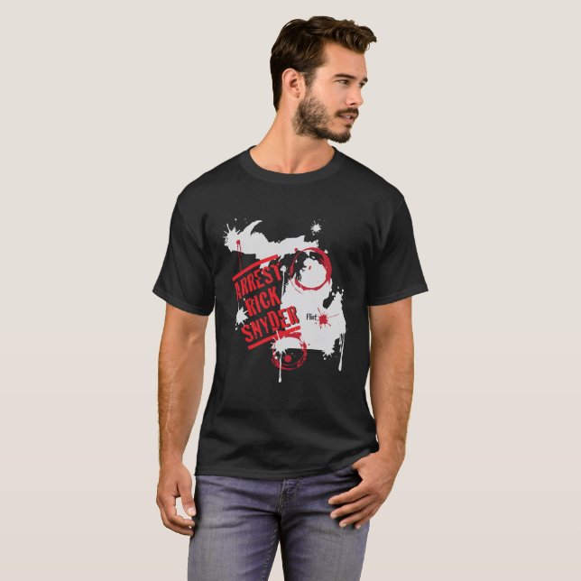 Camiseta Detención Rick Snyder (Anverso completo)