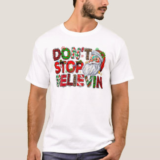Camiseta Detener a Believin Santa Claus Buffalo