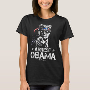 Camiseta Detener a Obama 2025 Diseño de bandera de EE. UU. 