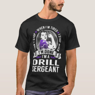 Camiseta Detener al sargento cuando termine