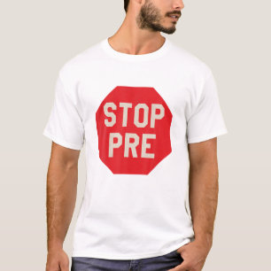 Camiseta Detener antes de correr en maratón