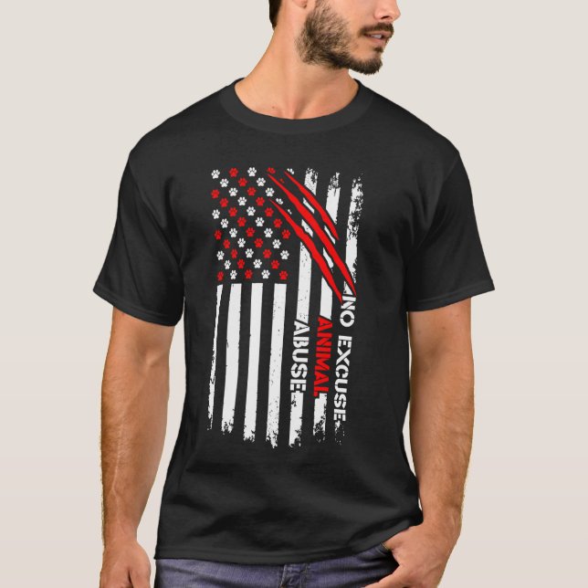 Camiseta Detener el abuso de animales 1 (Anverso)