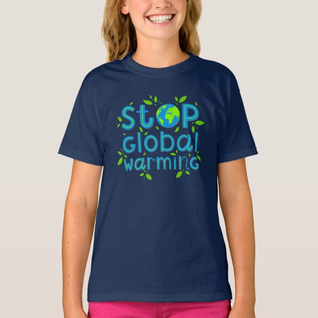 Camiseta Detener el calentamiento global (Anverso)