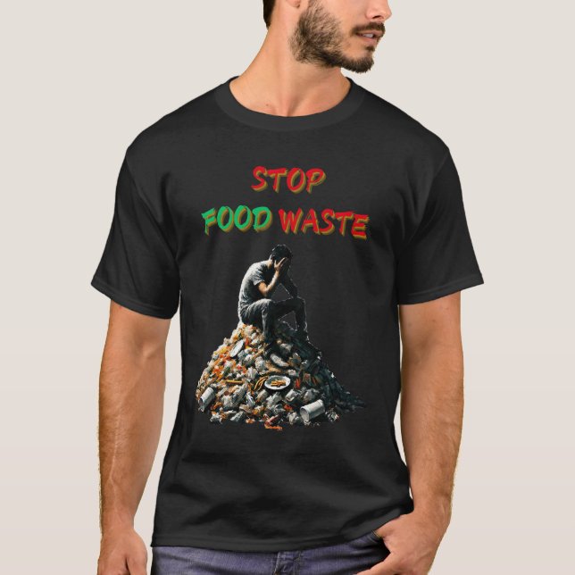 Camiseta Detener el desperdicio de alimentos (Anverso)