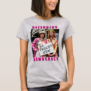 Camiseta Detener el fascismo defendiendo la democracia