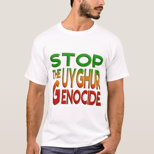 CAMISETA DETENER EL GENOCIDIO DE UYGHUR (Anverso)