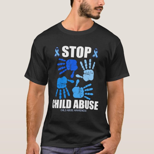 Camiseta Detener el maltrato infantil Prevención del maltra (Anverso)