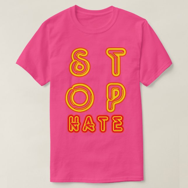 Camiseta Detener el odio (Diseño del anverso)